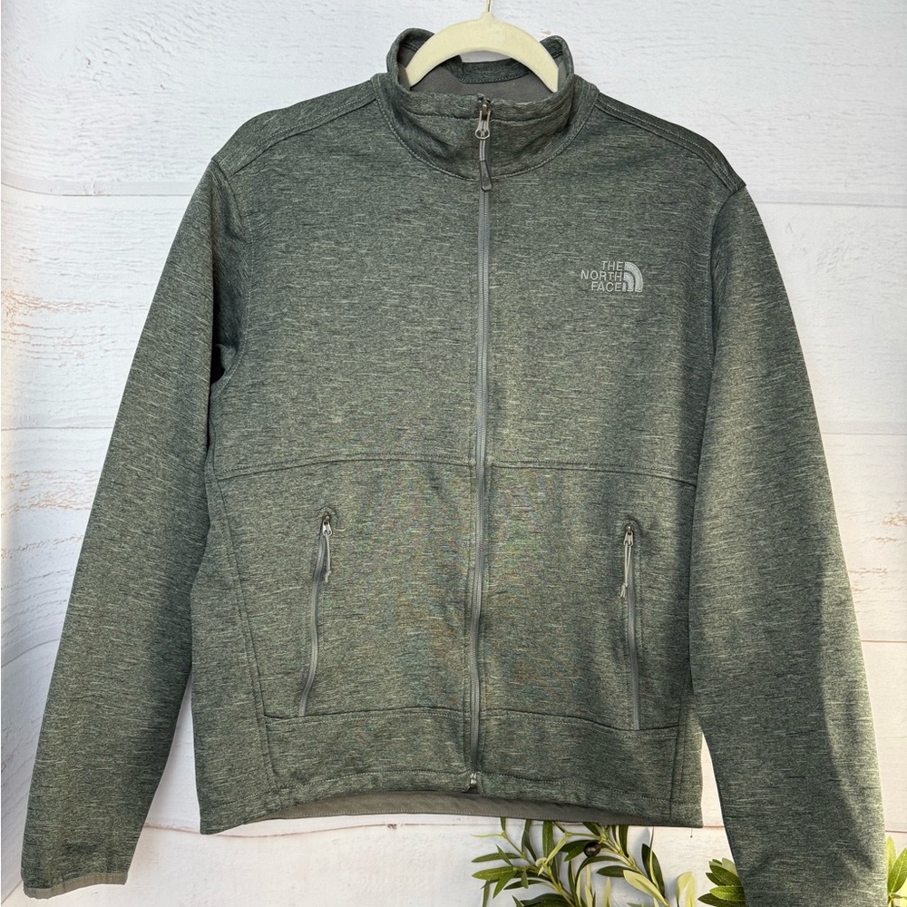 The North Face Canyonwall Jacket Mens M Green Long Sleeve Full-Zip warm hiking